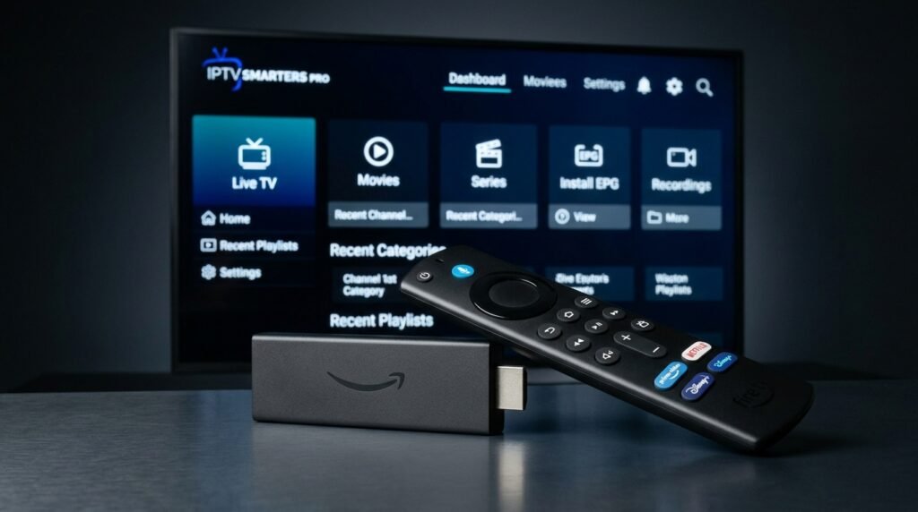Amazon Firestick IPTV Smarters Pro 
 app installeren Nederland handleiding