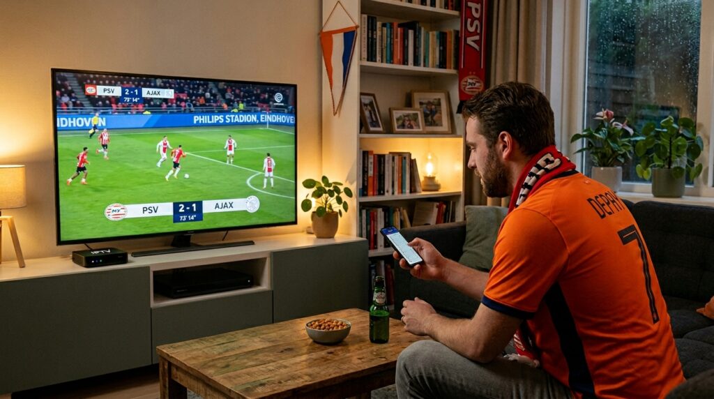 Eredivisie stand live volgen 
 via IPTV Nederland PSV Ajax