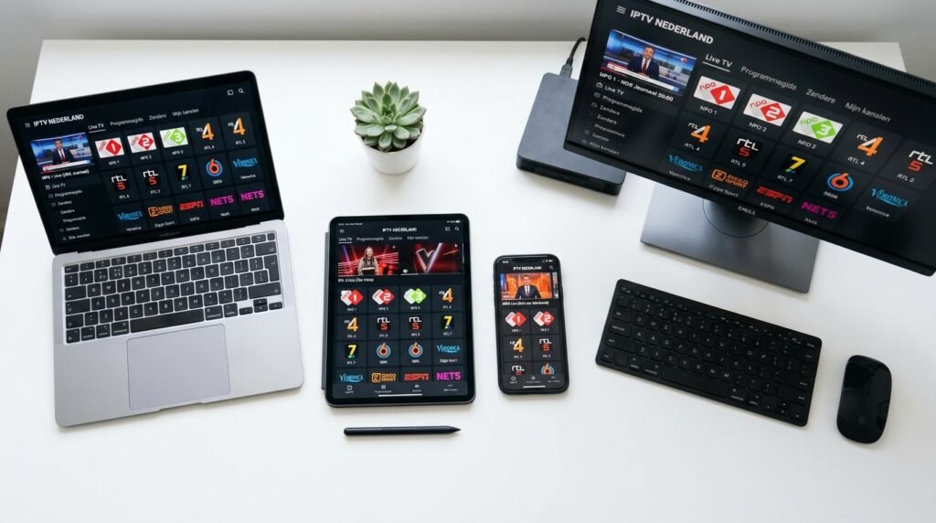 IPTV kijken op laptop PC tablet smartphone Nederland alle apparaten