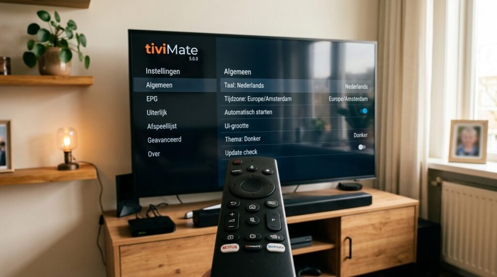 TiviMate instellingen Nederland
configuratie handleiding 2026