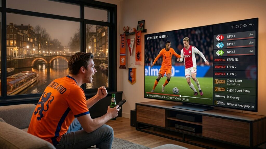 IPTV sport Nederland Eredivisie 
              en WK 2026 live kijken