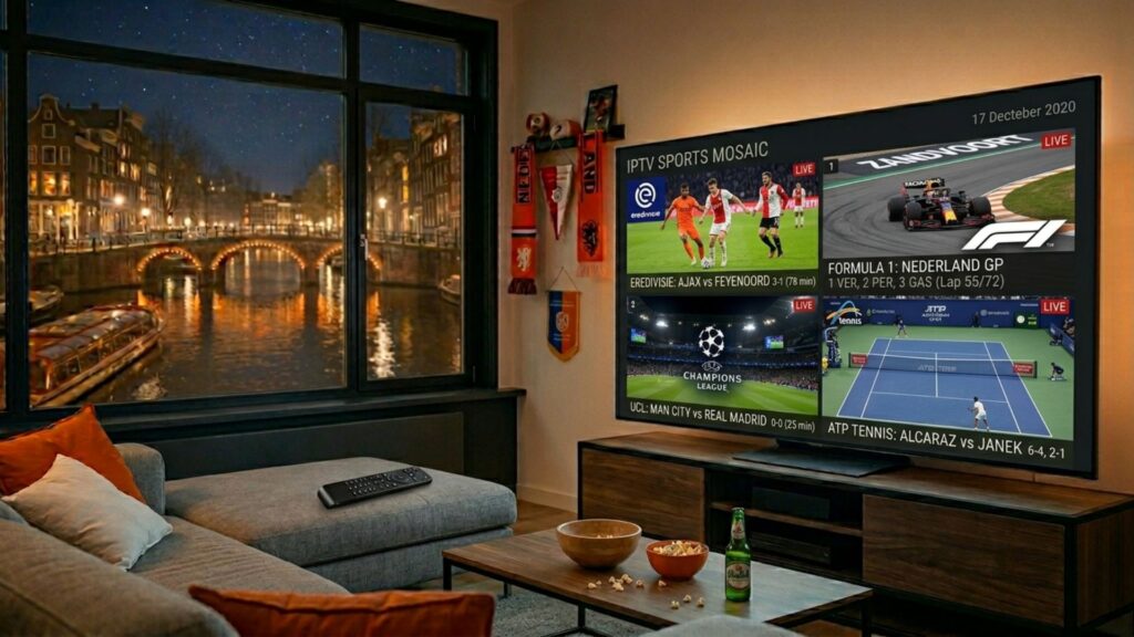 IPTV sport mosaic Nederland  Eredivisie F1 Champions League tennis