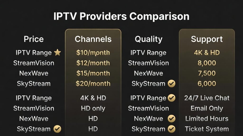 Beste IPTV vergelijking 2026
aanbieders prijs kwaliteit review