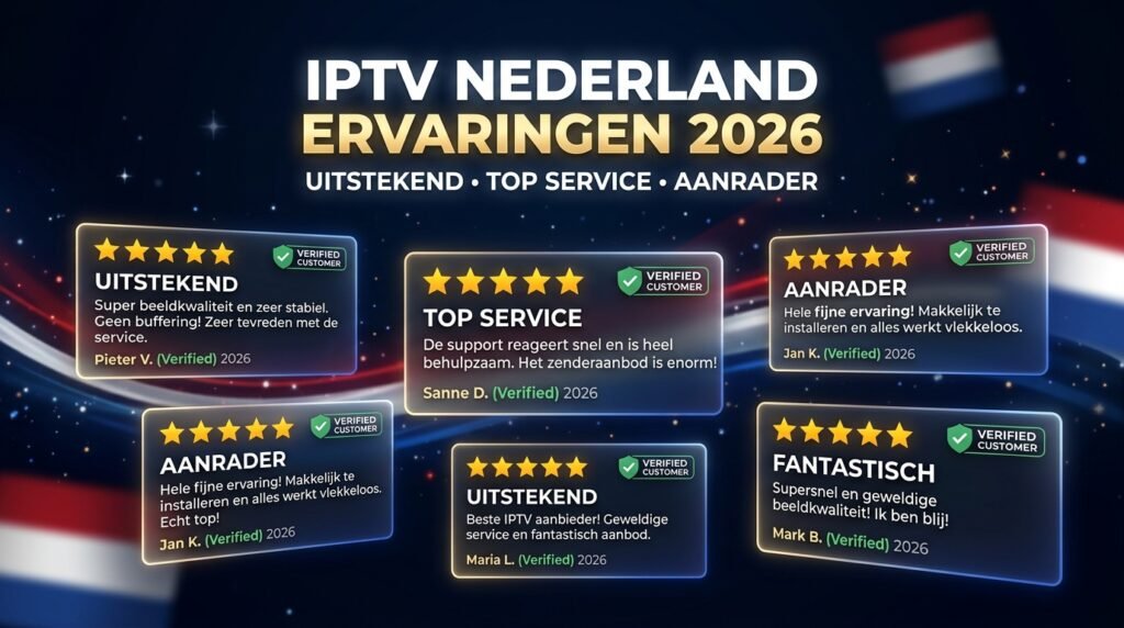 IPTV Nederland ervaringen 2026 klantbeoordelingen reviews uitstekend