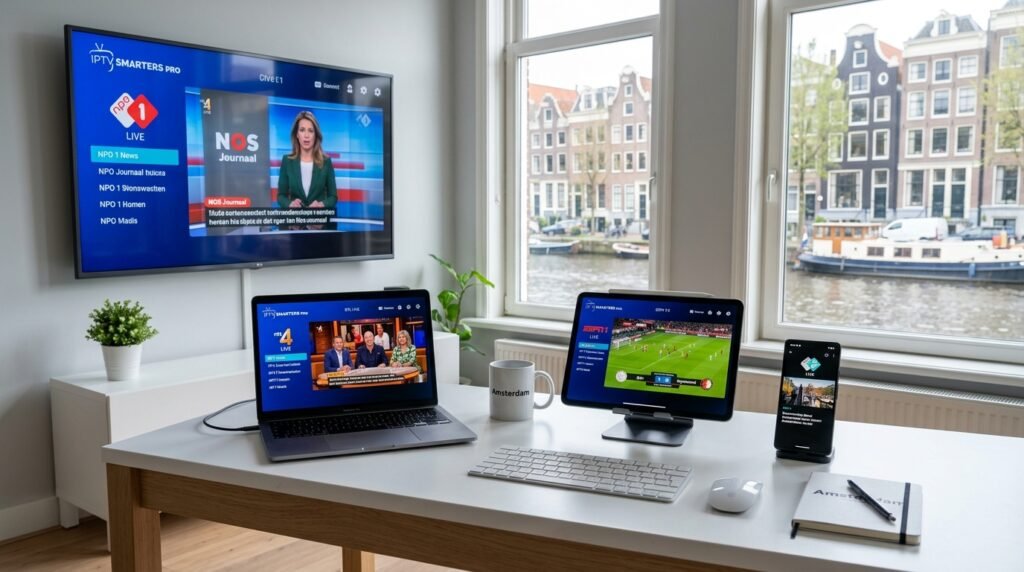 IPTV Smarters Pro alle apparaten 
 Nederland Smart TV telefoon laptop