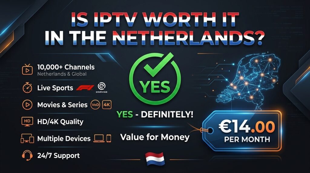 Is IPTV worth it Netherlands 2026 value money channels quality