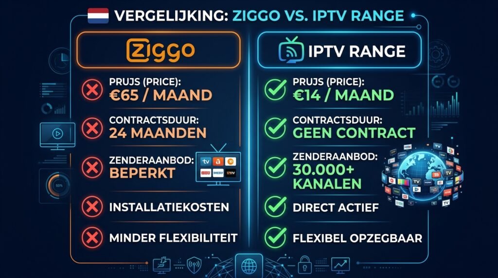 Overstappen van Ziggo naar IPTV 
  Nederland besparen 2026
