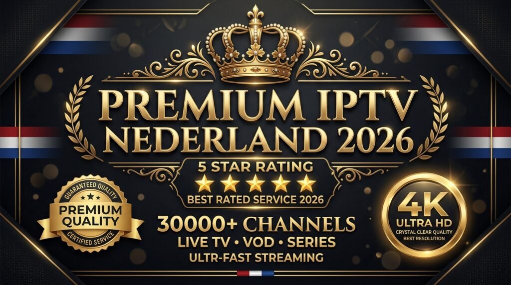 Premium IPTV Nederland 2026 beste kwaliteit 4K 30000 zenders