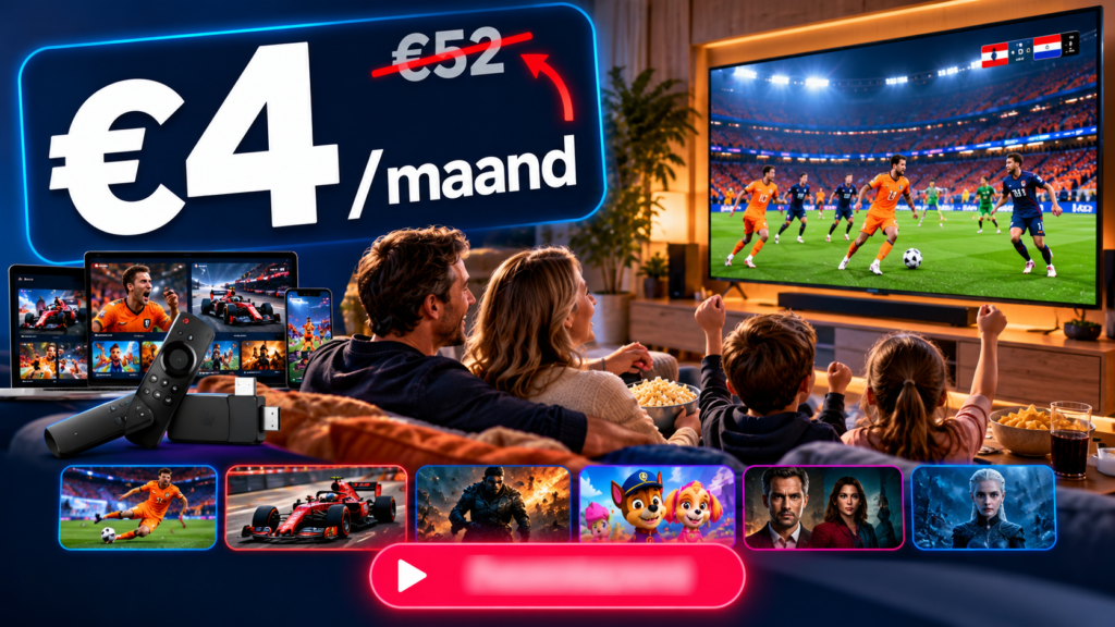 goedkope iptv nederland aanbieding kopen vanaf 4 euro per maand